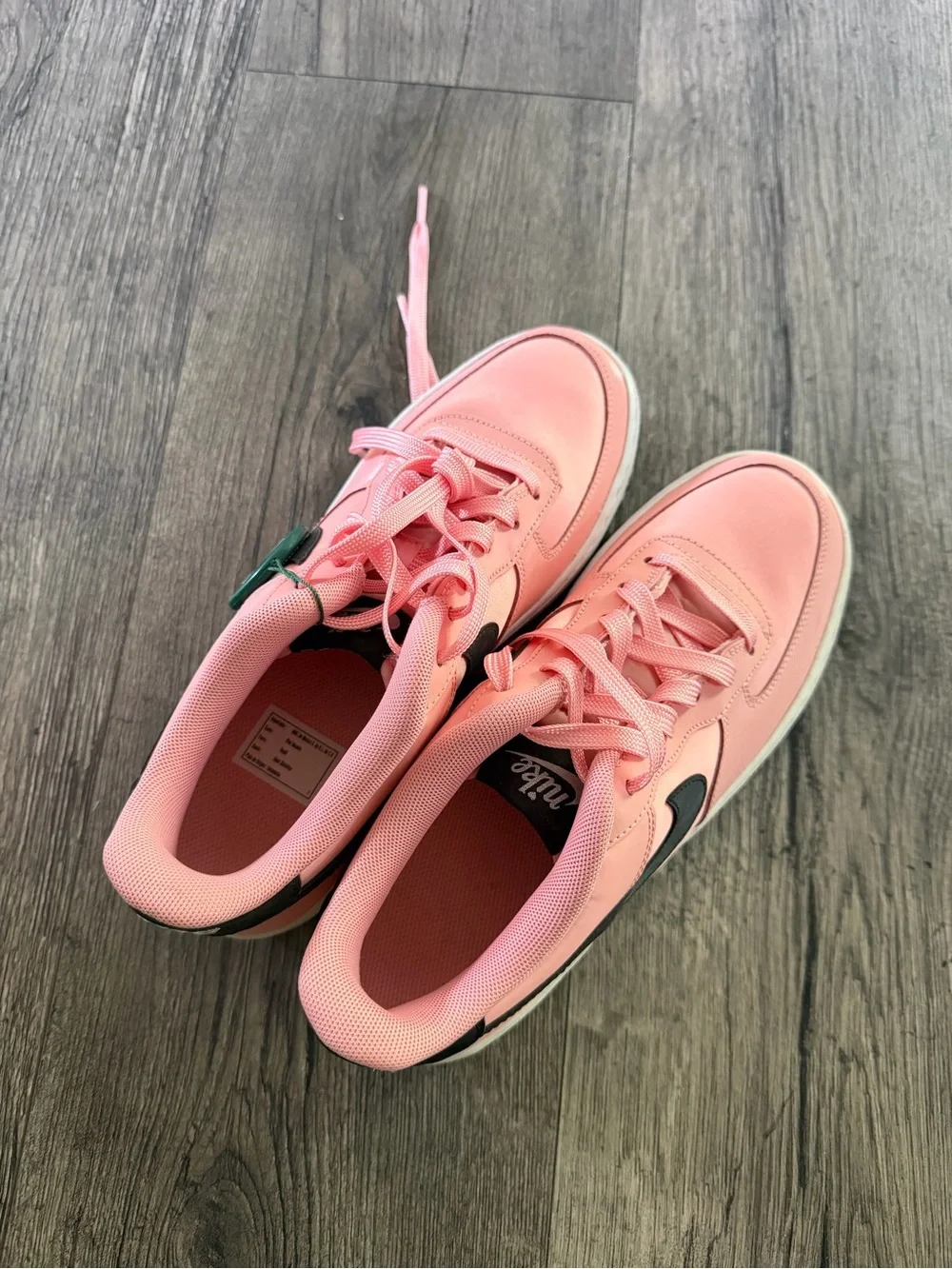 Nike Pink and Black Women's Low-Top Sneakers
